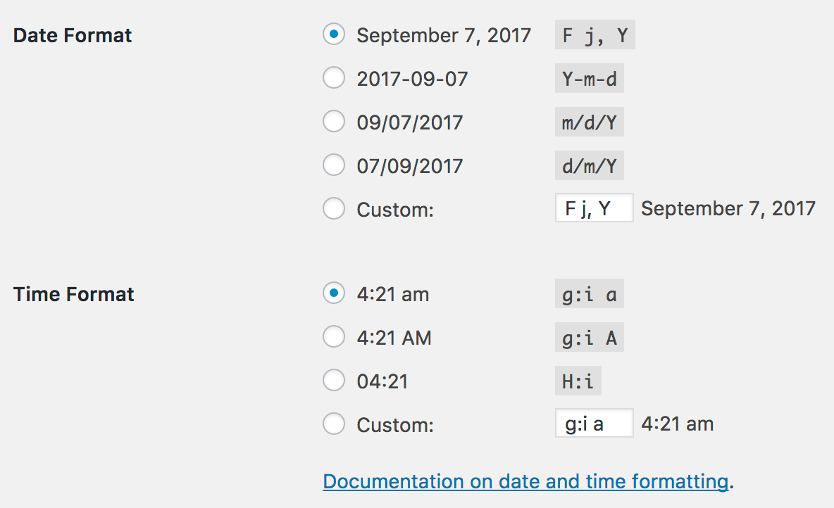Js time format. Us date format.