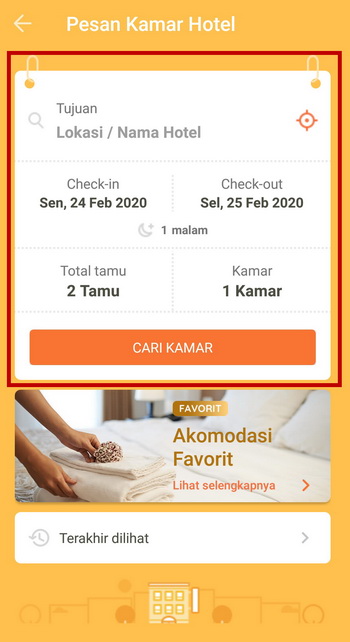 memilih hotel melalui pegipegi