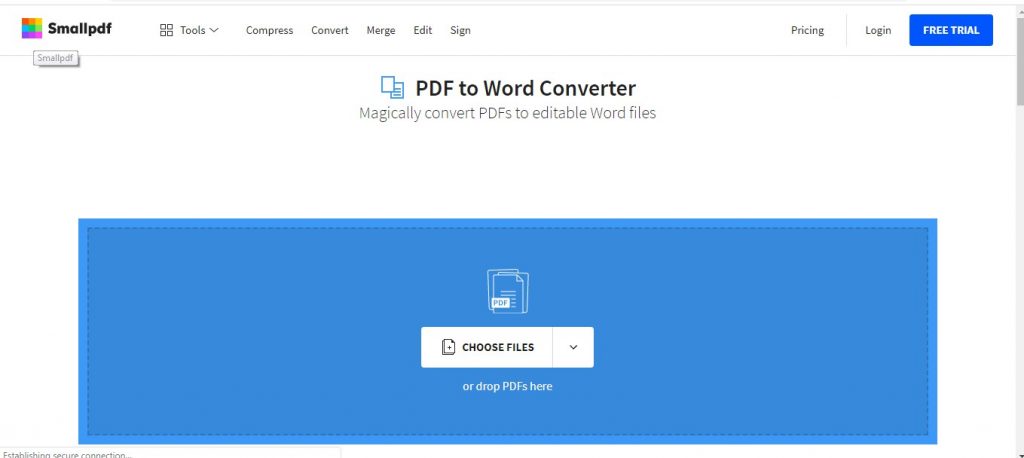 Convert PDF to Word Online 