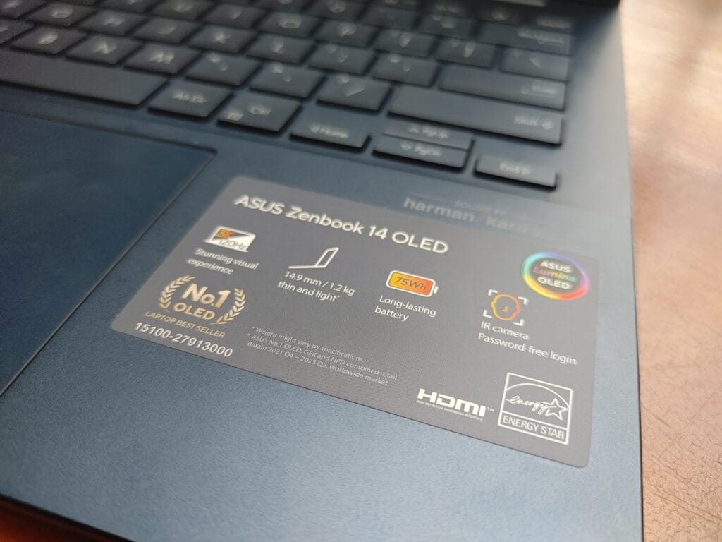 Zenbook 14 OLED UX3405 baterai
